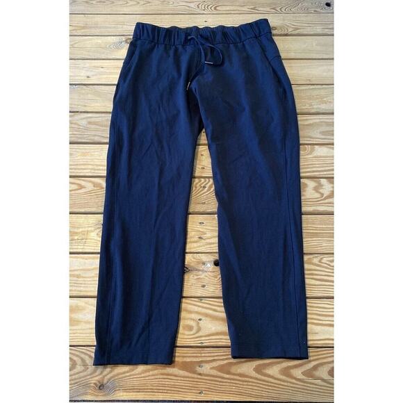Lululemon Athletica Drawstring Luxtreme Athletic Pants Size 8 Women’s Black - Picture 1 of 8